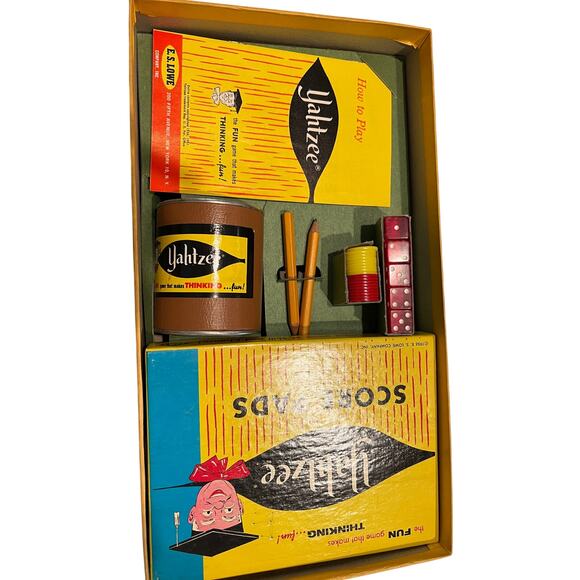 Vintage 1956 Yahtzee Game by E.S. Lowe - Picture 3 of 8